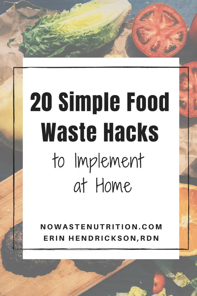 food waste hacks erin hendrickson rdn 