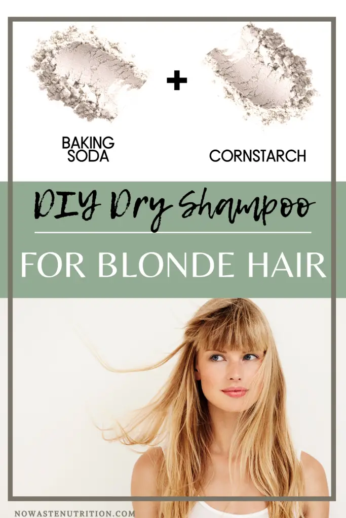 baking soda  dry shampoo for blonde hair