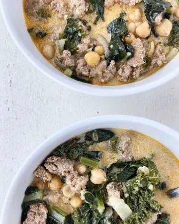 30 Minute Kale and Italian Sausage Soup