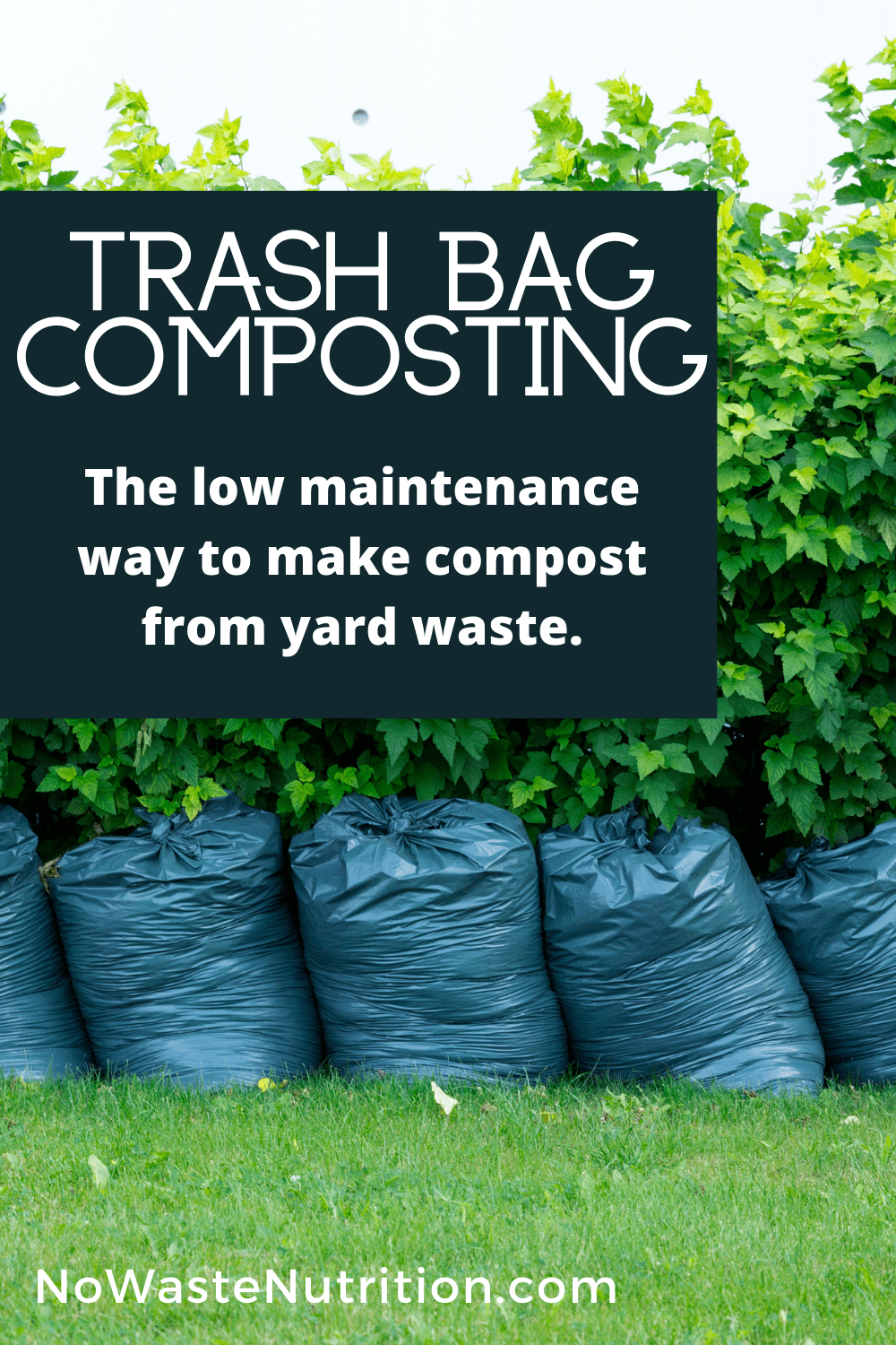 Trash Bag Composting: A Hands Off Way to Make Compost with Yard Waste ...